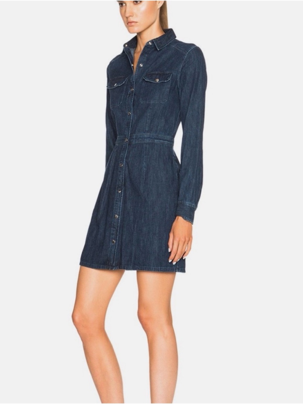 Rag & Bone Utility Denim Dress - Picture 2 of 11
